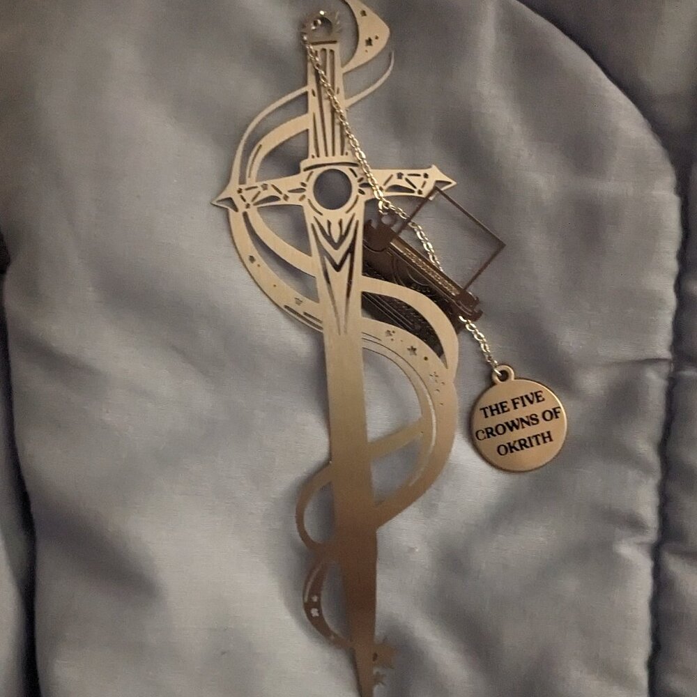 The five crowns of okrith metal bookmark